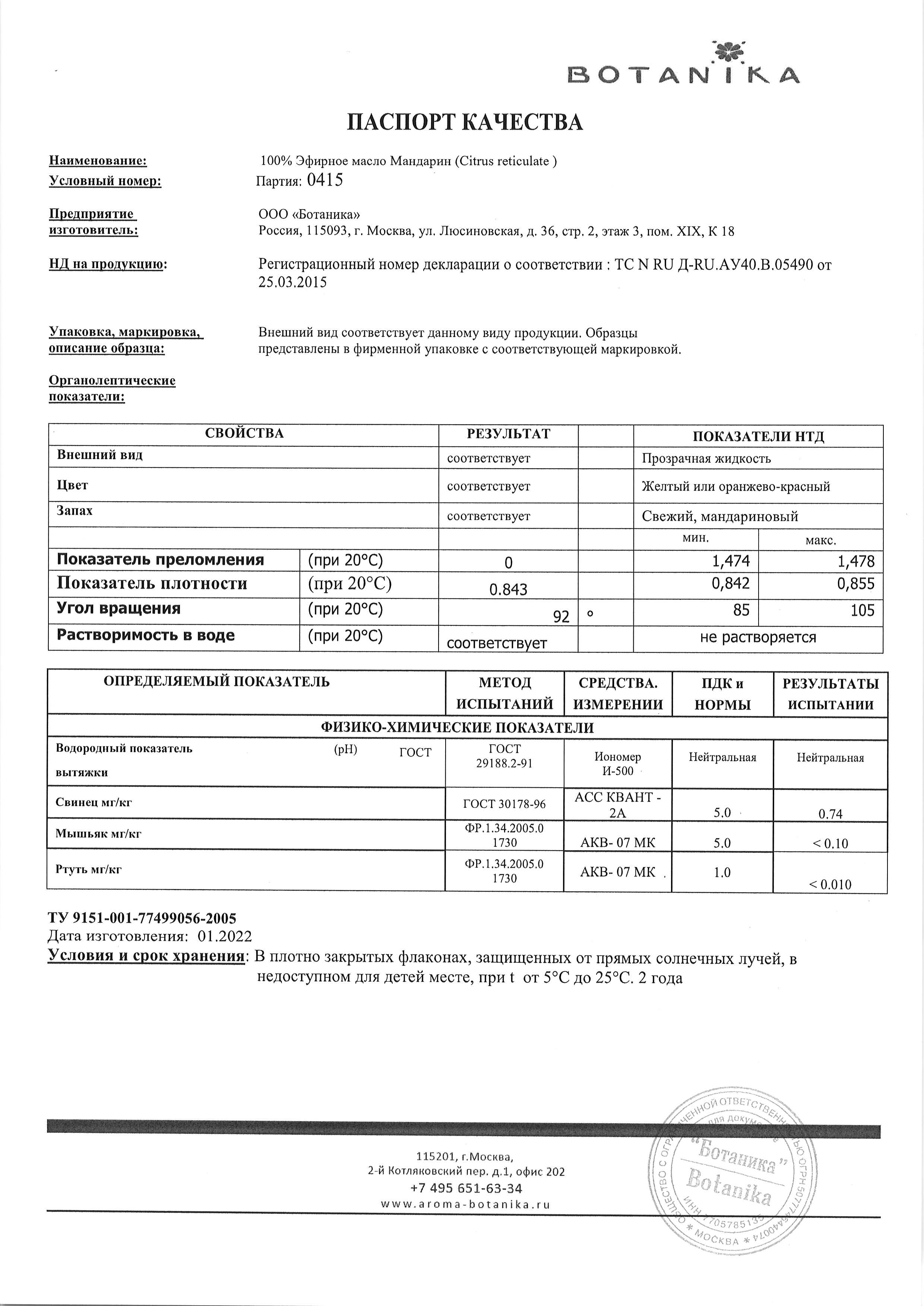 Паспорт №012022